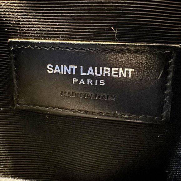 Yves Saint Laurent Sac De Jour Leather Shoulder Bag Blue - Picture 12 of 12